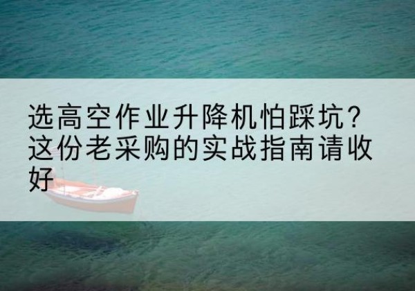 万年高空作业升降机厂家推荐-选高空作业升降机怕踩坑？这份老采购的实战指南请收好